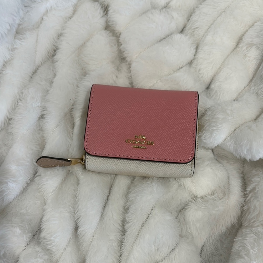 Coach Pink and White Women's Wallet